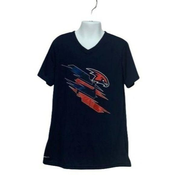Adidas Falcon Boys Medium Navy Blue Tee‎ Shirt - Picture 1 of 10